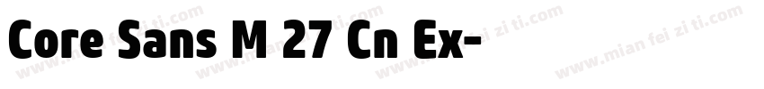 Core Sans M 27 Cn Ex字体转换